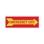 Luminescent Emergency Exit Right Arrow 4x12 Vinyl